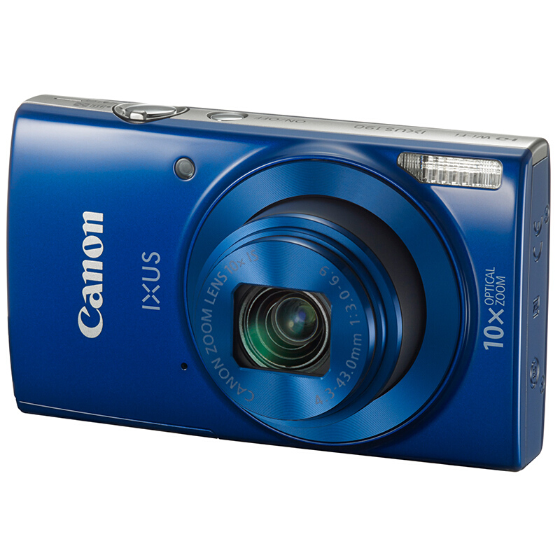 佳能（Canon）IXUS 190 数码相机蓝色（2000万像素10倍光学变焦24mm超 