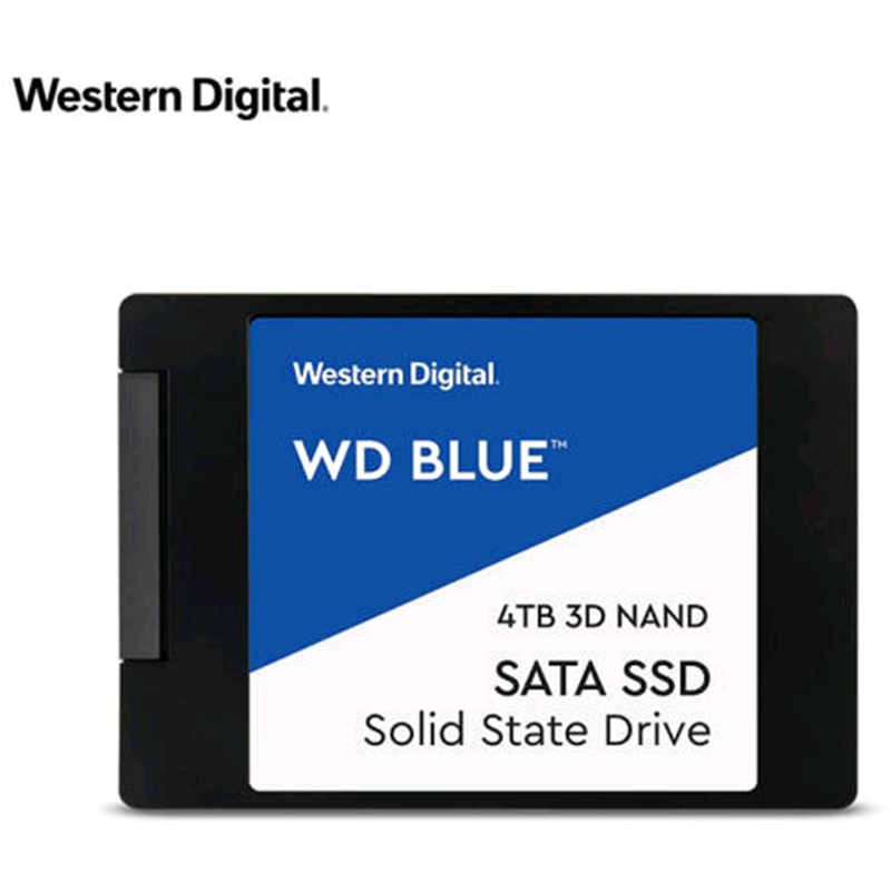 超级新品西部数据（WD）4TB SSD固态硬盘SATA3.0接口Blue系列-3D进阶